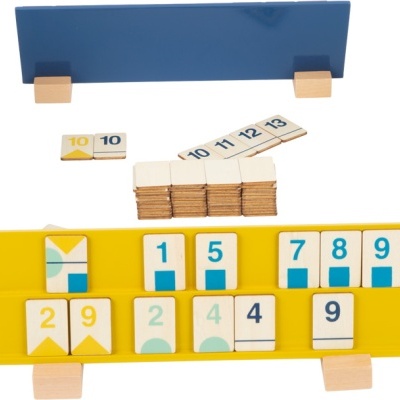 Jogo Madeira Rummy Puzzle de Numeros 11716 +7 anos Small Foot