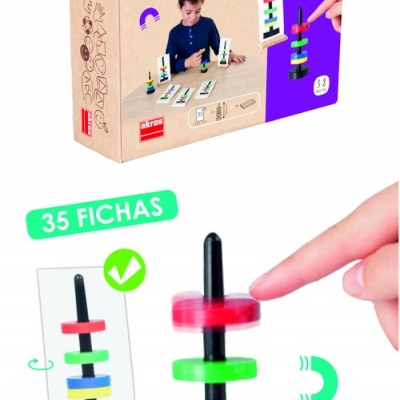 Jogo Empilhavel Magnetico 20590 +3 anos  - Akros