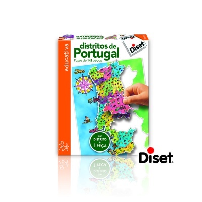Puzzle 120 Diset Distritos de Portugal 50X35.5  63739