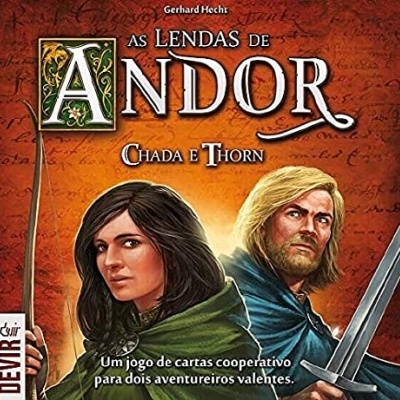 Jogo Cartas As Lendas de Andor - Chada e Thorn (2 jogadores) +10 anos 3620 Devir
