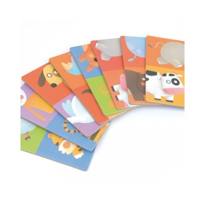 Dominó Puzzle Amigos do Zoo MD3044