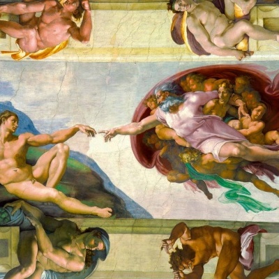 Puzzle Bluebird 1000 Michelangelo - The Creation of Adam, 1511 60053