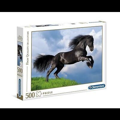 Puzzle Clementoni 500 H Q Fresian Black Horse 35071 +10 anos
