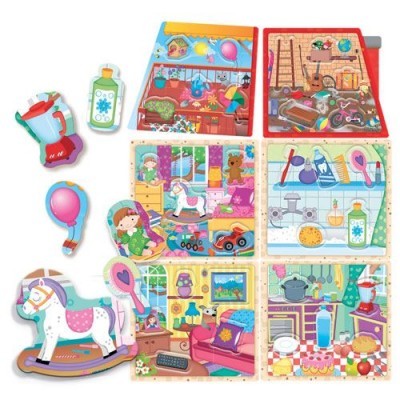 Puzzle Montessori My Little House HU20836 Headu +2 anos
