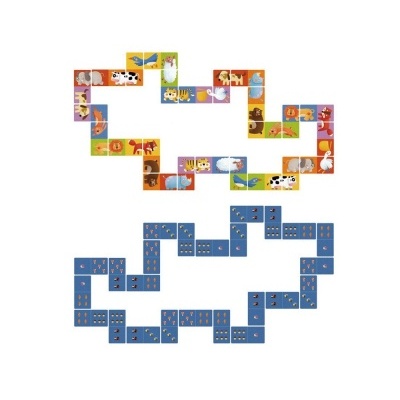 Dominó Puzzle Amigos do Zoo MD3044