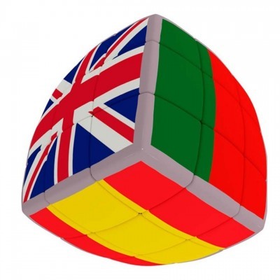 Cubo Magico V-Cube Bandeiras  00.0323 +6 anos Aquamarine Games