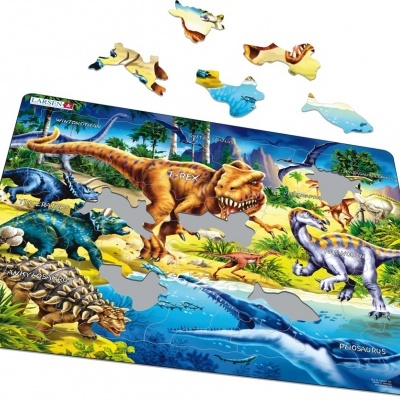 Puzzle larsen Dinossauros Período Cretaceo 53pcs NB3 +3 anos