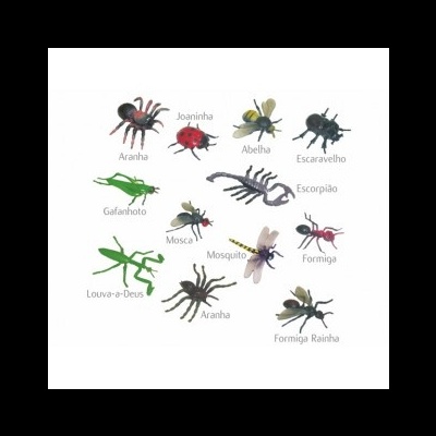 Pack c/12 Insetos 27480 +3 anos Miniland
