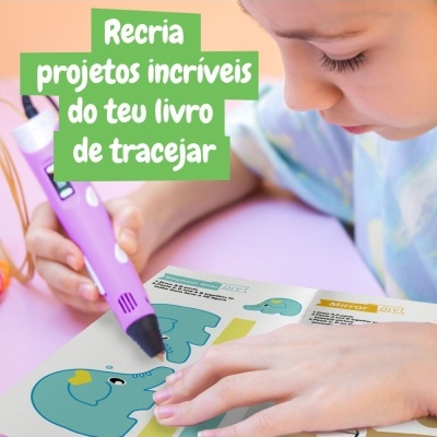 Caneta 3D Infantil C/filamentos  90001273