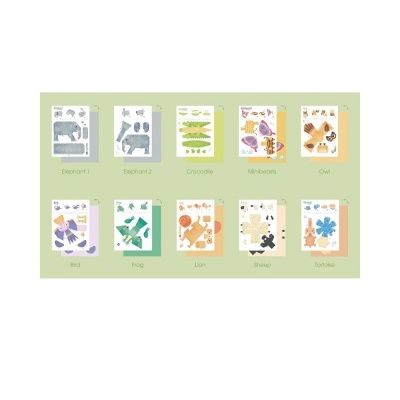 Papel Origami Animais MD4082 +5 anos Mideer