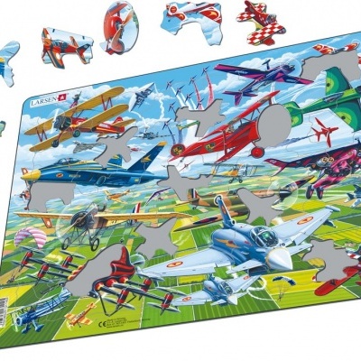 Puzzle Larson Pilotos e Aviões PG4 64pcs +4 anos