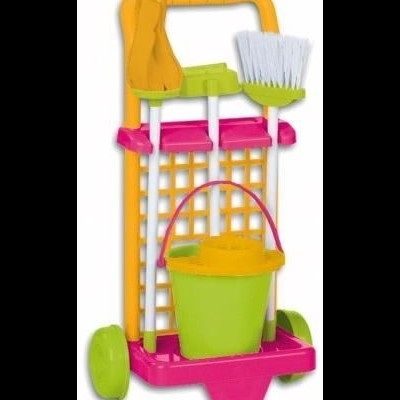 Carrinho de Limpeza 30x21x55 Vicam c/5 pcs +3 Anos