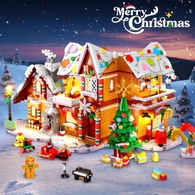 Blocos Construção Castelo Cidade Natalícia 1477 pcs