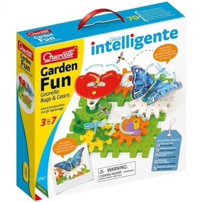 Jogo Engrenagens Jardim Divertdo 26pcs 2367 +3 anos Quercetti