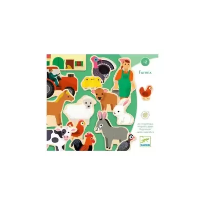 Ímans de Madeira Animais da Quinta Farmix DJ03127