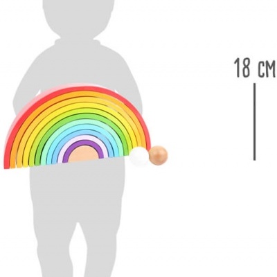 Set de Construção em Madeira Arco Iris +12 meses 11412 Small Foot
