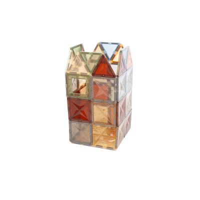 Set c/60 Peças Magneticas Translucidas Natural 3D  3294