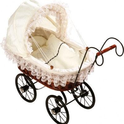 Carrinho de Boneca Doll´s Pram Estilo Nostalgico +3 anos 8755 Small Foot