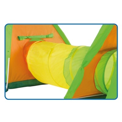 Túnel de brincar infantil colorido em tecido