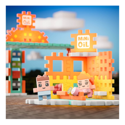 Marioinex Mini Waffle City Posto de Gasolina 148pcs