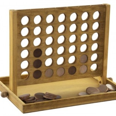 Jogo 4 em Linha Madeira Natural 20x16x20 RC - 166116