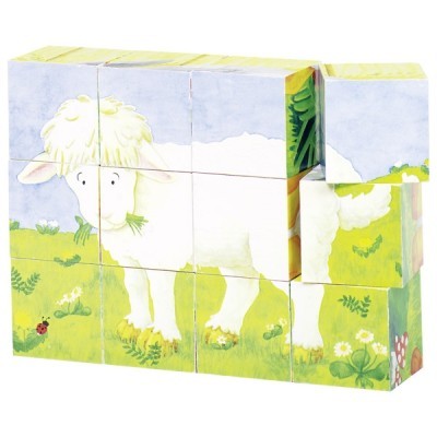 Puzzle Dados Animais Bebe Madeira 57872 +3 anos gk