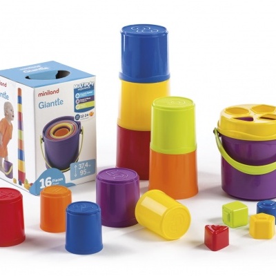 Balde Empilhavel e de Encaixe Giantte 97211 +12 mese Miniland