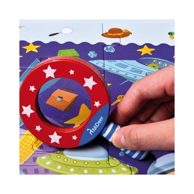 Puzzle Detective no Espaço 42pcs MD3007 +3 anos  Mideer