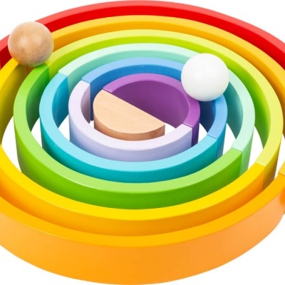 Set de Construção em Madeira Arco Iris +12 meses 11412 Small Foot