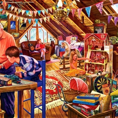 Puzzle Bluebird 1500 Attic Playtime 70433
