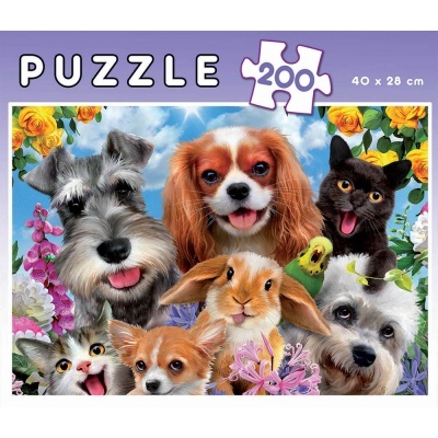 Puzzle Educa 200 Selfie de Mascotas 19293