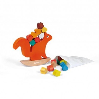 Jogo Balanceamento Esquilo Madeira JO8126 jnd +18 meses