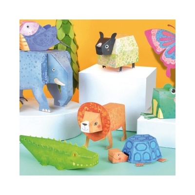 Papel Origami Animais MD4082 +5 anos Mideer