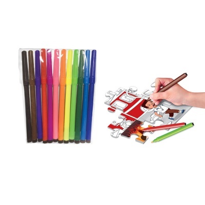 Puzzle 48pcs Colorir 2 Faces + Carro Bombeiros +3 anos  Giros Play