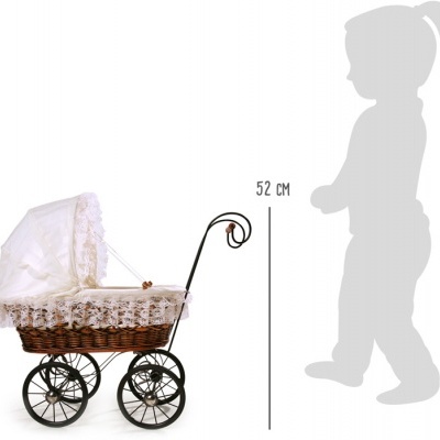Carrinho de Boneca Doll´s Pram Estilo Nostalgico +3 anos 8755 Small Foot