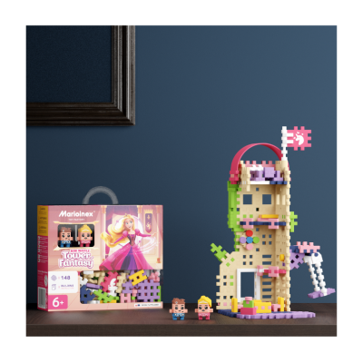 Marioinex Mini Waffle Princesa Torre da Fantasia 148pcs MX905791