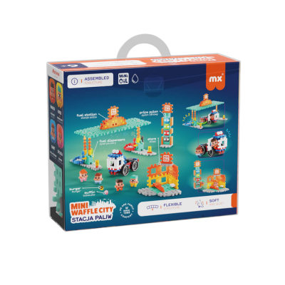 Marioinex Mini Waffle City Posto de Gasolina 148pcs