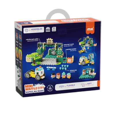 Marioinex Mini Waffle City Assalto ao Banco 148pcs MX906712