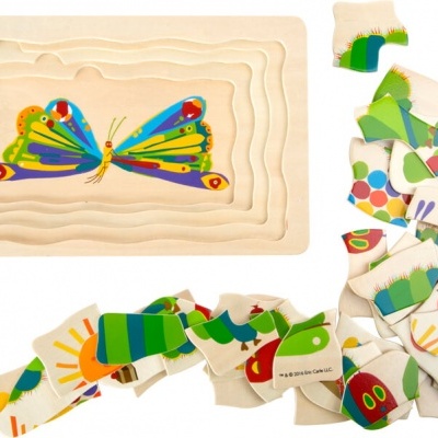 Puzzle Camadas de Madeira A Lagartinha Comilona 10431 +3 anos Small Food