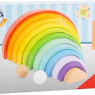 Set de Construção em Madeira Arco Iris +12 meses 11412 Small Foot