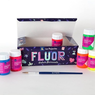 Pack Tinta Fluorescente La Pajarita 35ml Varias Cores 119397