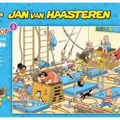 Embalagem de puzzle infantil Aula de Ginástica com 240 peças