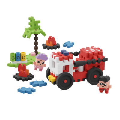 Marioinex Mini Waffle City Camião dos Bombeiros 80pcs MX903193