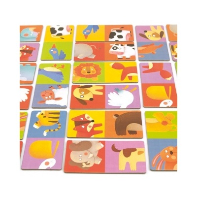 Dominó Puzzle Amigos do Zoo MD3044