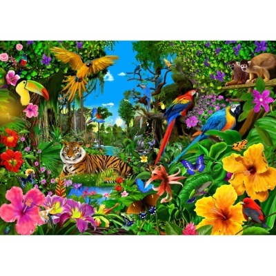 Puzzle Bluebird 1500 Jungle Sunrise 70150