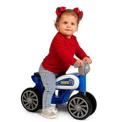 Triciclo S/Rodas Mini Custom Police c/som 36008 fbjt +10 meses