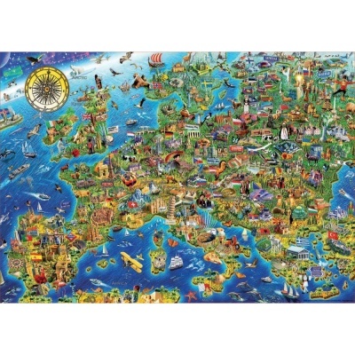 Puzzle Educa 500 Mapa da Europa 17962 +10 anos