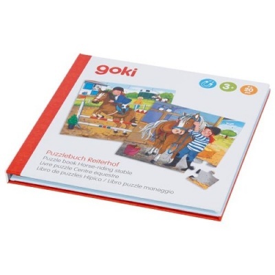 Livro de Puzzles Magnetico Hipico 57383 +3 anos Goki