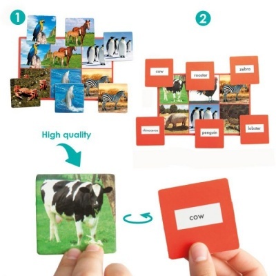 Jogo Loto 72 Animais 20526 +3 anos Akros