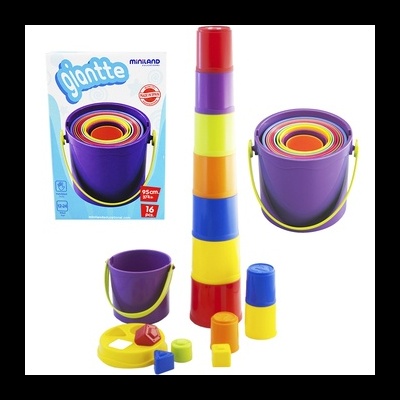 Balde Empilhavel e de Encaixe Giantte 97211 +12 mese Miniland